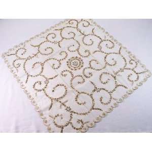 Large Organza Embroidered Table Cloth Tablecloth Linen 