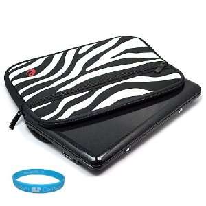 Black Zebra Design Neoprene Protective Sleeve Cover Carrying Case with 