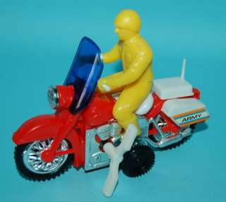 MOTOR CYCLES WIND UP TOYS AIR FORCE, ARMY, POLICE HARLEY DAVIDSON 