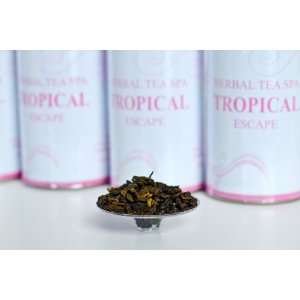 Tropical Escape Green Tea 100 Grams (3.5 Grocery & Gourmet Food