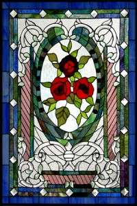 VICTORIAN STYLE STAINED GLASS WINDOW BP93  