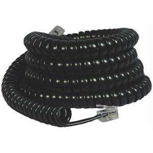  RCA 25 Handset Coiled Phone Cord   Black Electronics