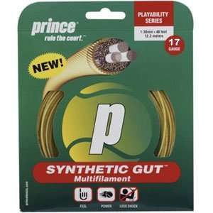  Prince Synthetic Gut Multifilament 17 Tennis String Set 