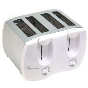  Toastmaster T2050WC 4 Slice Dual Control Toaster, White 