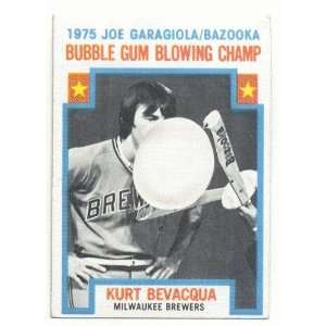  1976 Topps Bubble Gum Blowing Champ Kurt Bevacqua #564 EX 