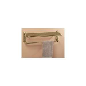  Gatco Towel Rack in Brass with Shelf: Home Improvement