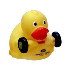 Weight lifting duck toy with balance weight holding a 