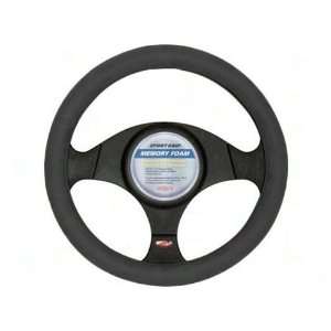  Memory Foam Steering Wheel Cover   Gray Automotive