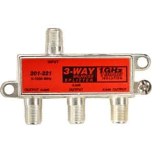   1GHz 130dB F Splitter   3 Way Balanced (Cable Zone)