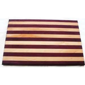    Large Purpleheart & Beechwood Cutting Board