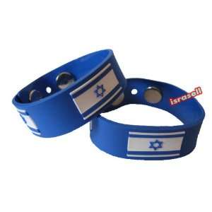  Support Israel Flag Rubber Bracelet 