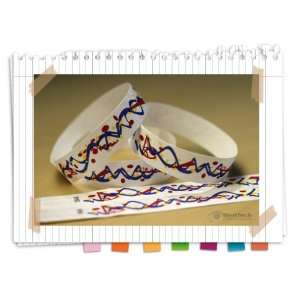  500 Tyvek Pizzazz Pattern Wristbands for Events, Patron 