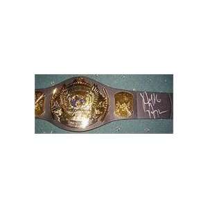  Hulk Hogan autographed WWE Championship Belt Replica 